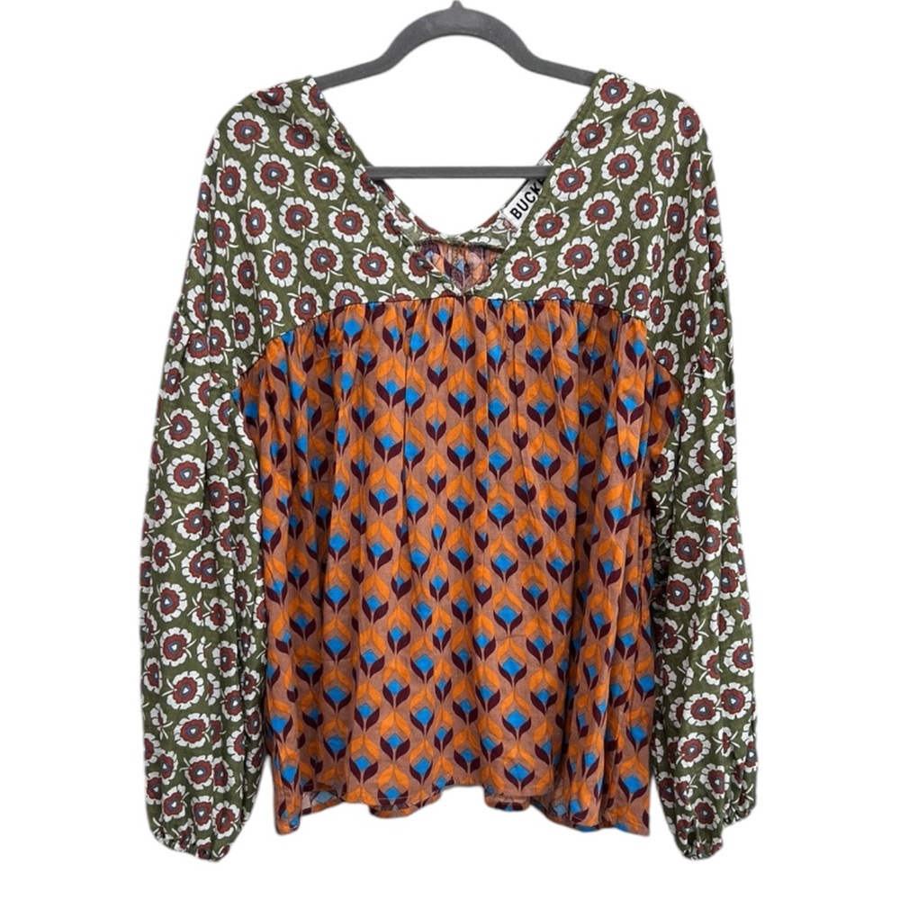 Bucketlist Multicolor Patterned Blouse - image 8